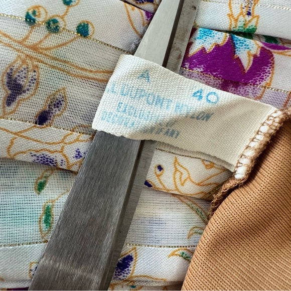 Vintage 50s 60s Women’s Tan Slip Dress Lace Trim M Boho Fairy Romantic Coquette - Picture 7 of 13